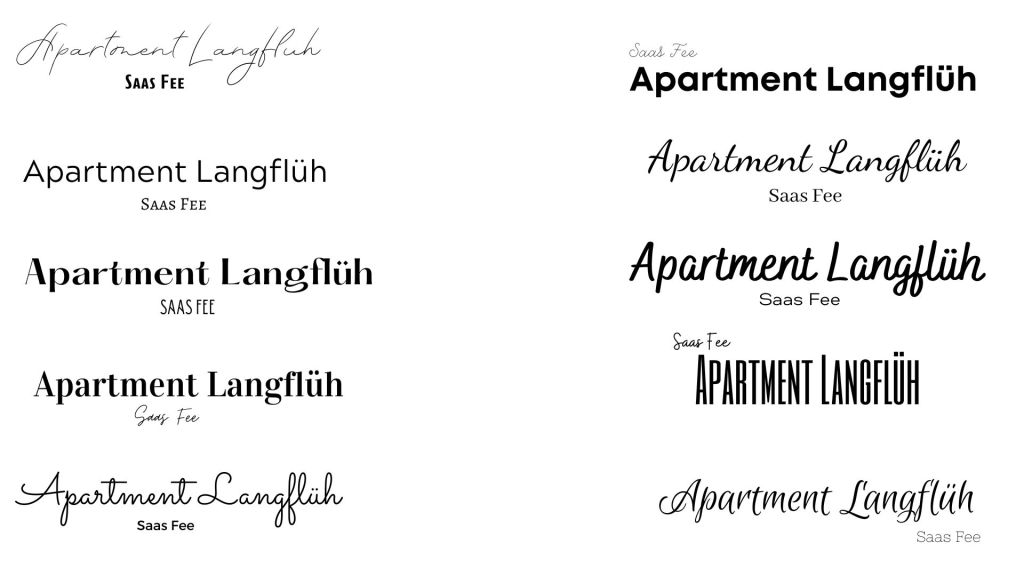 Logo design Switzerland Hospitality marketing Saas-Fee Wallis 